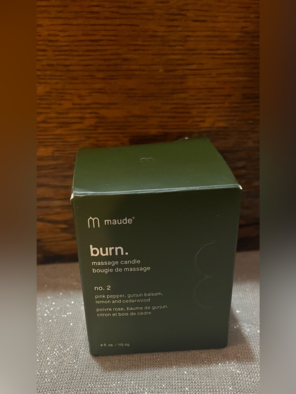 Maude burn. no. 2 massage candle 4 fl oz New